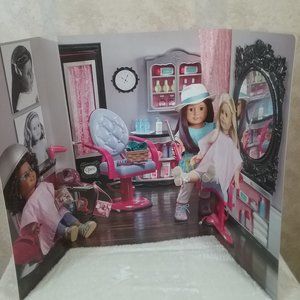 American Girl  hairsalon scene backdrop TA10/11/12